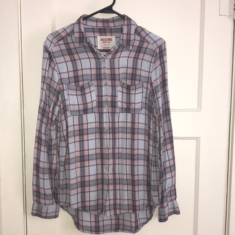 Women’s Light Blue & Pink Flannel